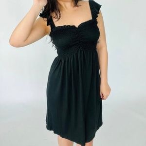 White Birch NWT Size M Black Midi Dress